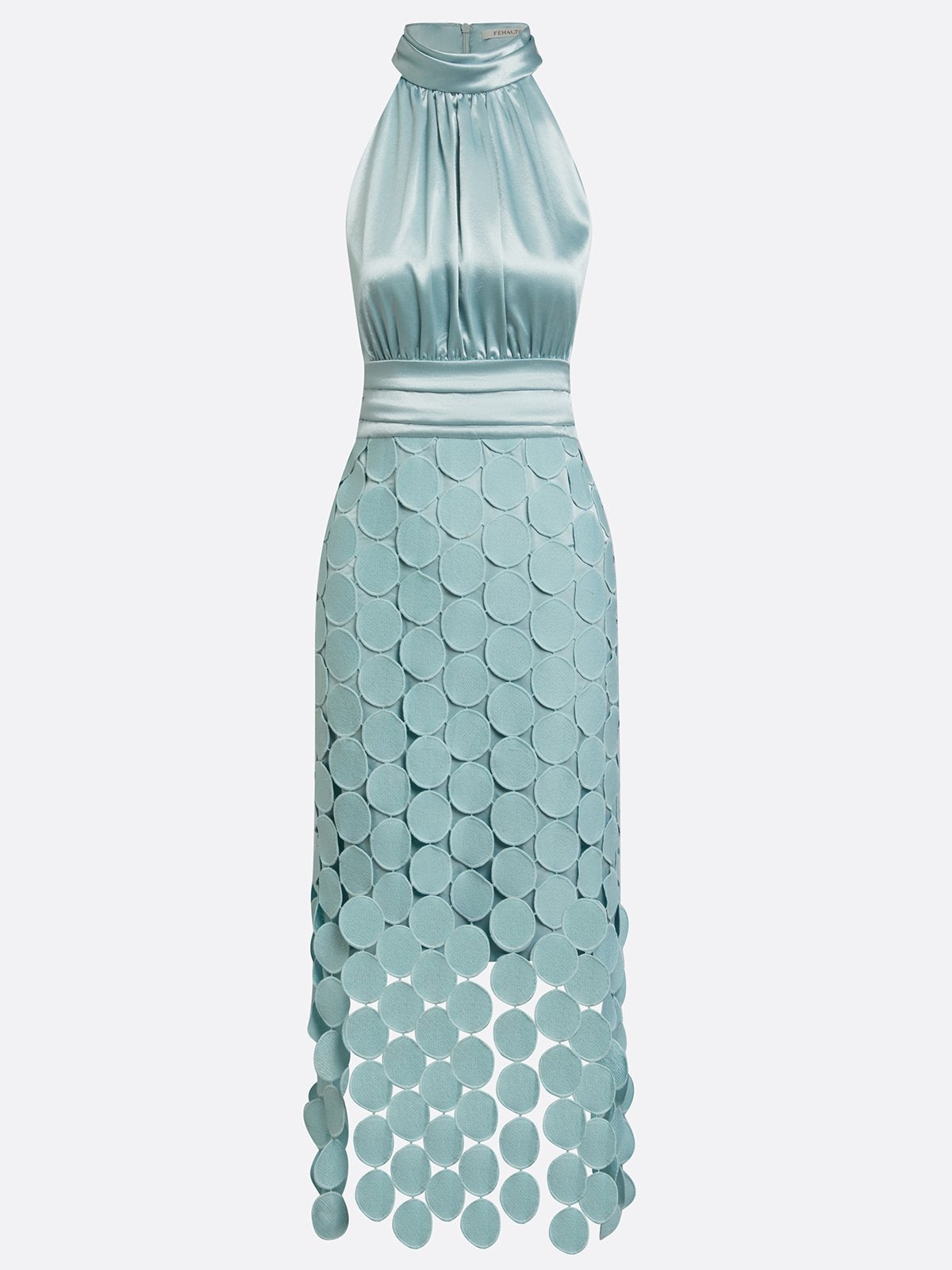 CELIA | ELEGANT HALTER MIDI DRESS