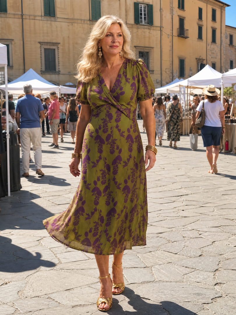 AURELIA | RELAXED FLORAL MIDI DRESS