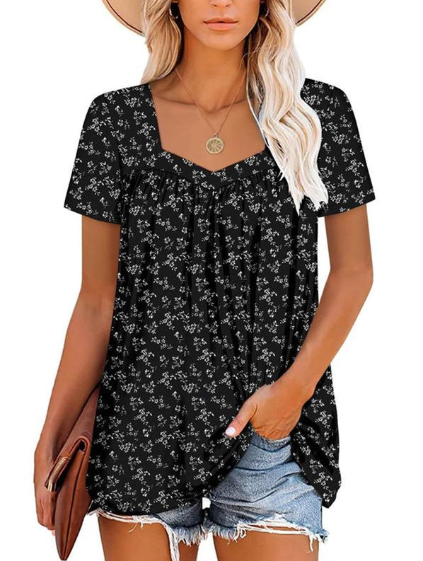 MAY | COZY TUMMY COVERING PRINT TOP