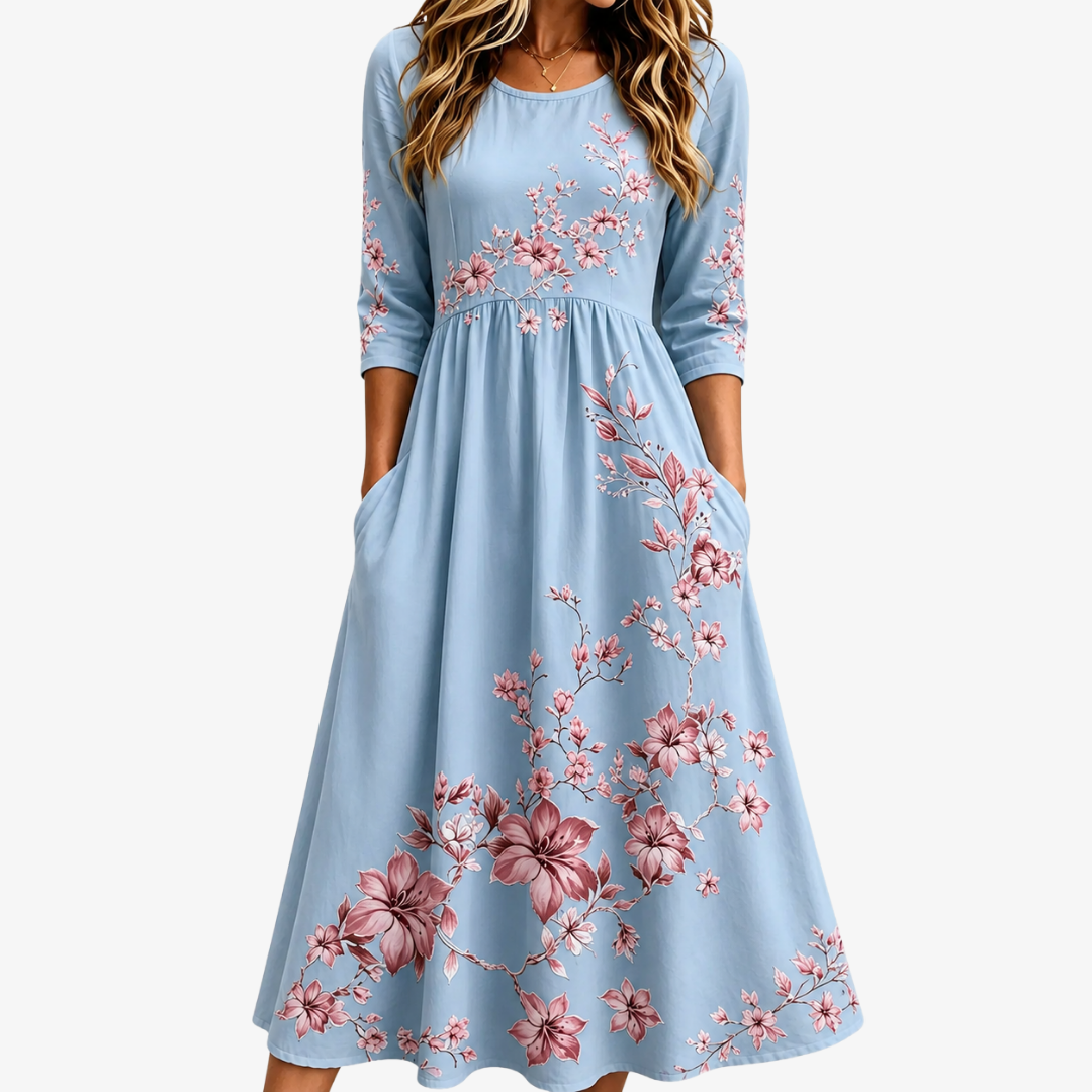 ARABELLA | GRACE MIDI DRESS GRACEFUL STYLE WITH EVERYDAY COMFORT