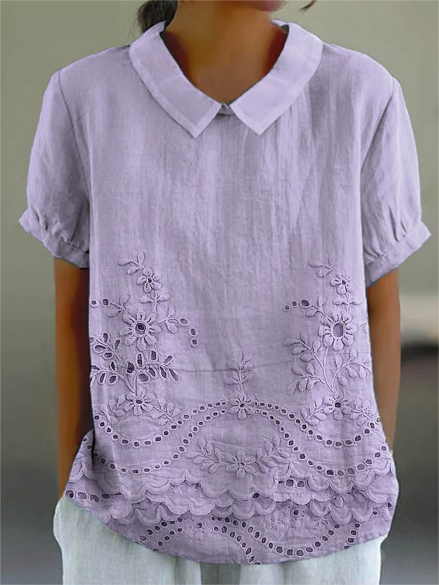 EMMA | FLORAL EMBROIDERED SHIRT