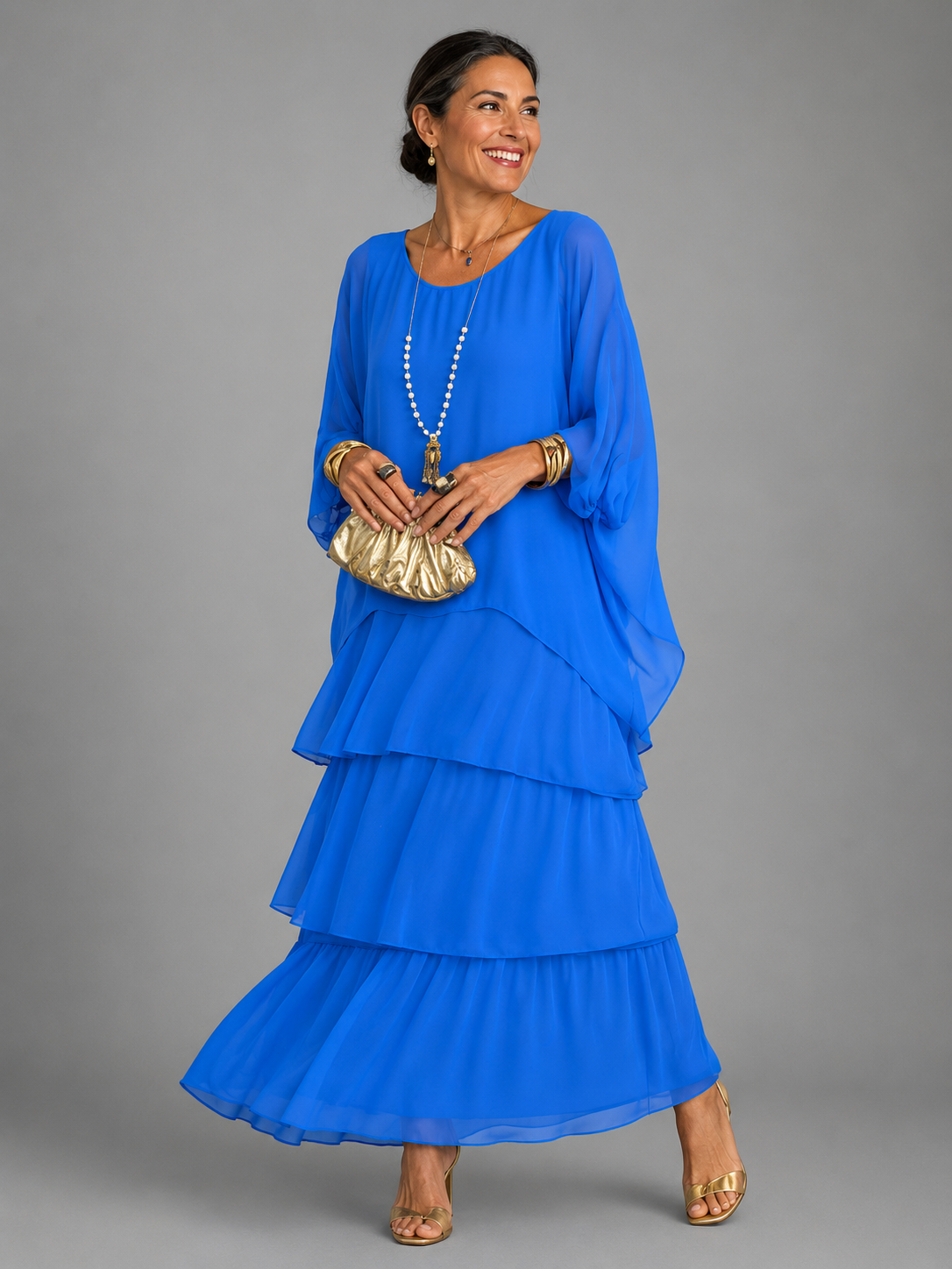 LULU | ELEGANT TUMMY COVERING FLOWING MAXI DRESS