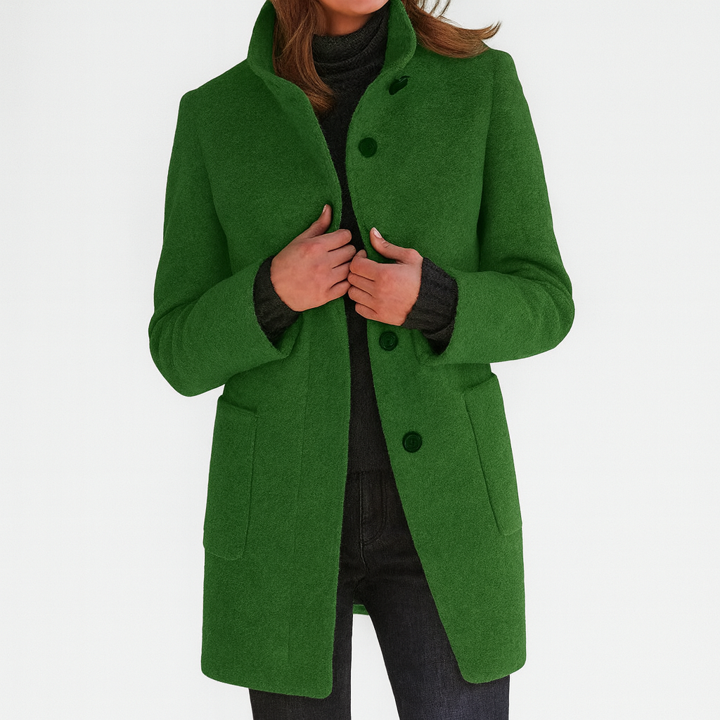 MEAVIA | WARM MANDARIN COLLAR COAT
