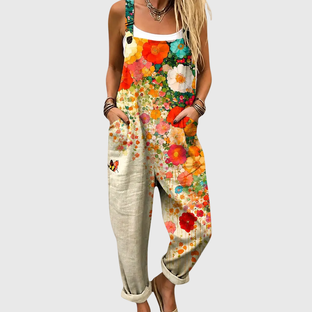 COMFORTABLE PRINTED JUMPSUIT