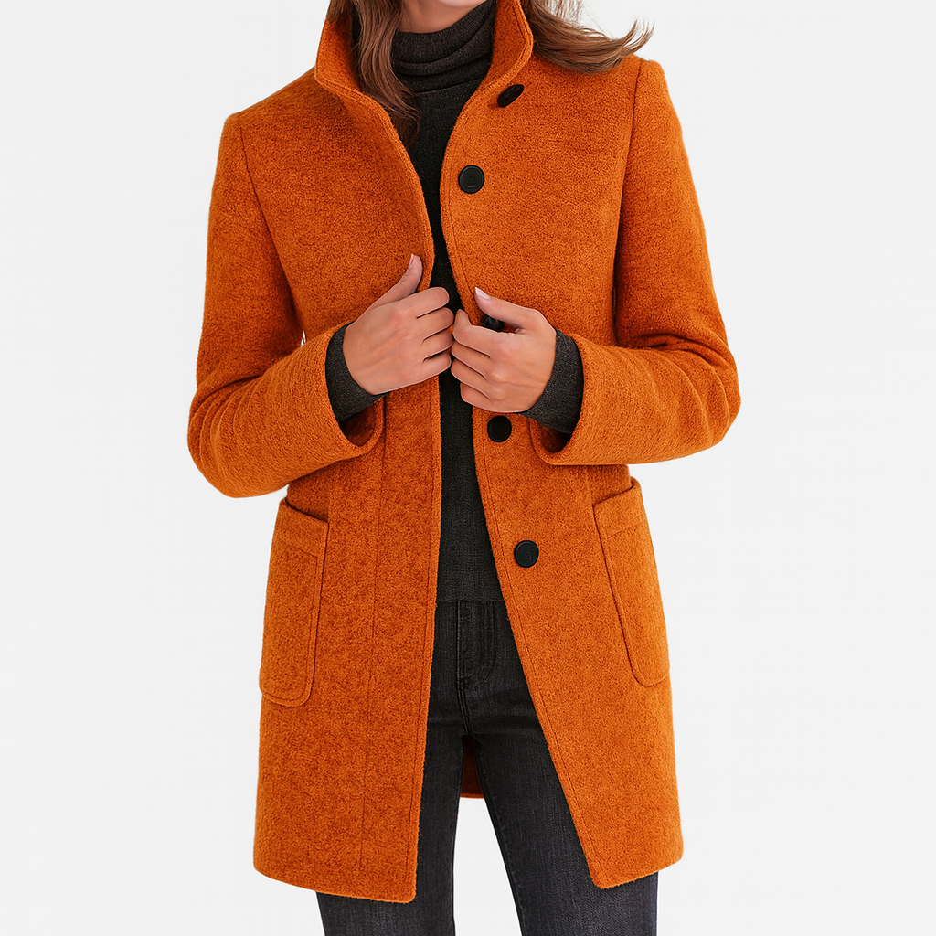 MEAVIA | WARM MANDARIN COLLAR COAT