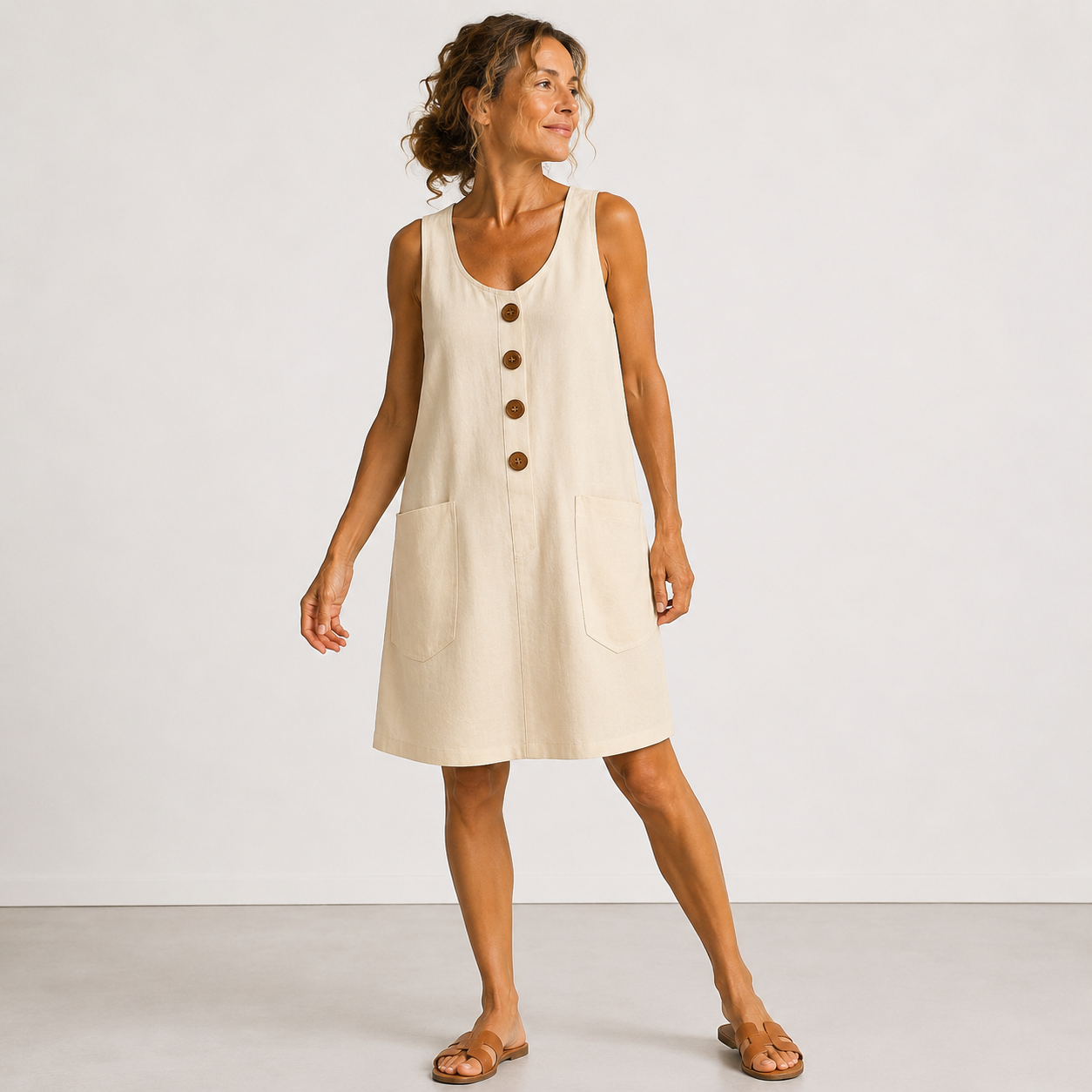 SELMA | COTTON-LINEN SUMMER DRESS