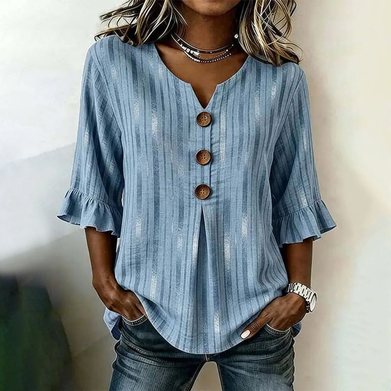 LOTTIE | STYLISH VINTAGE STRIPED BLOUSE