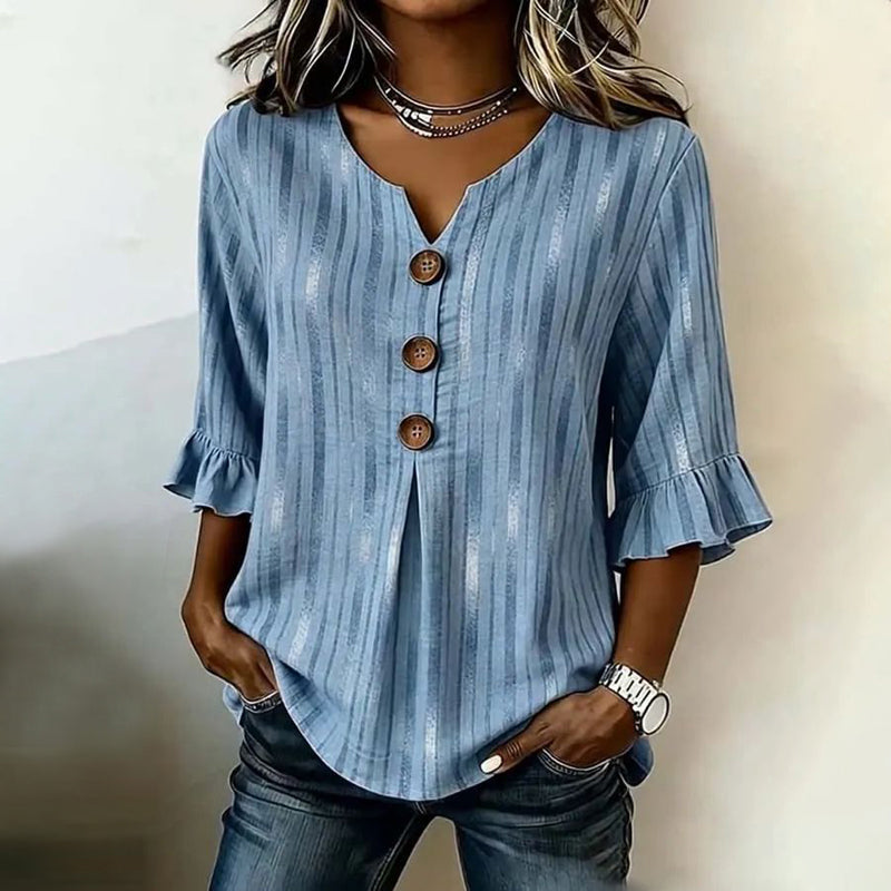 LOTTIE | STYLISH VINTAGE STRIPED BLOUSE