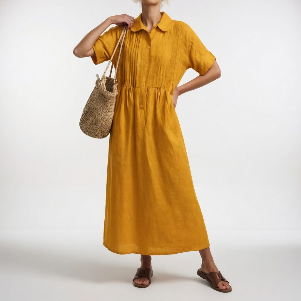 LYSANDRA | STYLISH TUMMY COVERING SHIRT DRESS