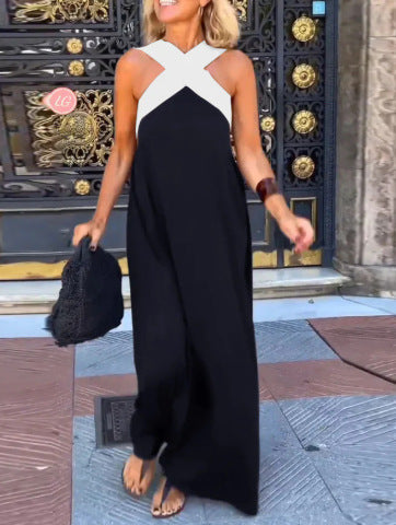 ELARA | FLOWING MAXI DRESS WITH TUMMY COVERAGE