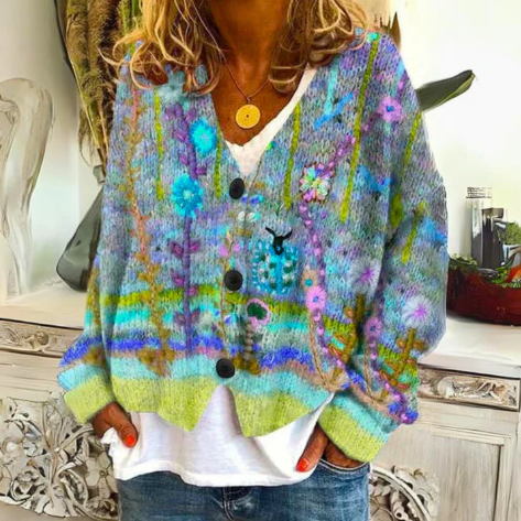 EMILIA | ARTFUL FLORAL CARDIGAN