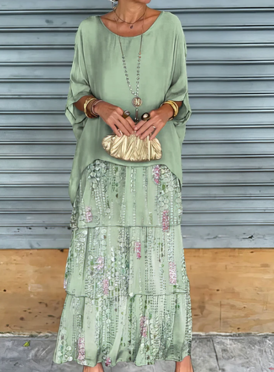 AMALIA | FLOWING TUMMY COVERING MAXI DRESS