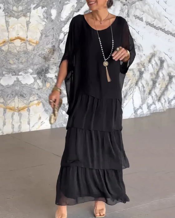 AMALIA | FLOWING TUMMY COVERING MAXI DRESS