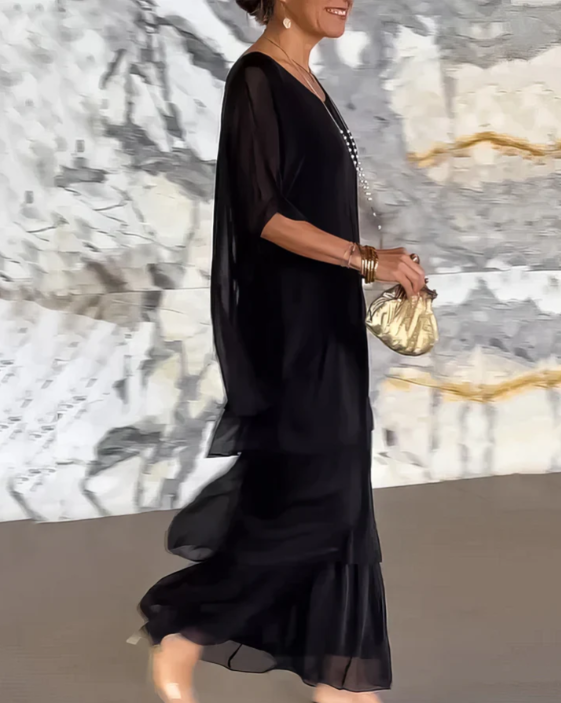 AMALIA | FLOWING TUMMY COVERING MAXI DRESS