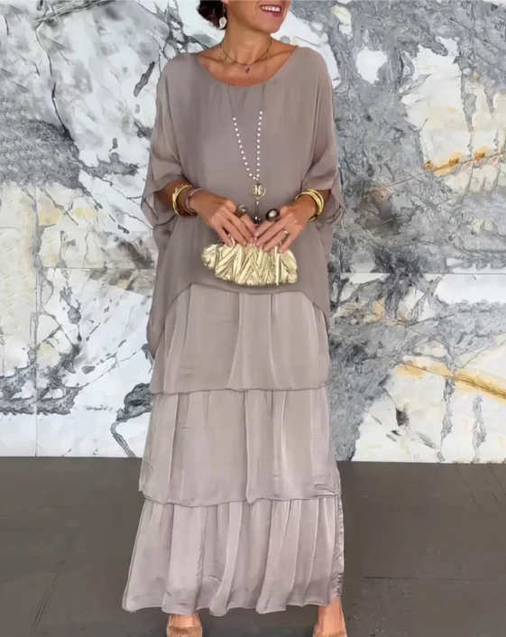 AMALIA | FLOWING TUMMY COVERING MAXI DRESS