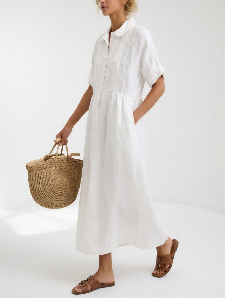 LYSANDRA | STYLISH TUMMY COVERING SHIRT DRESS