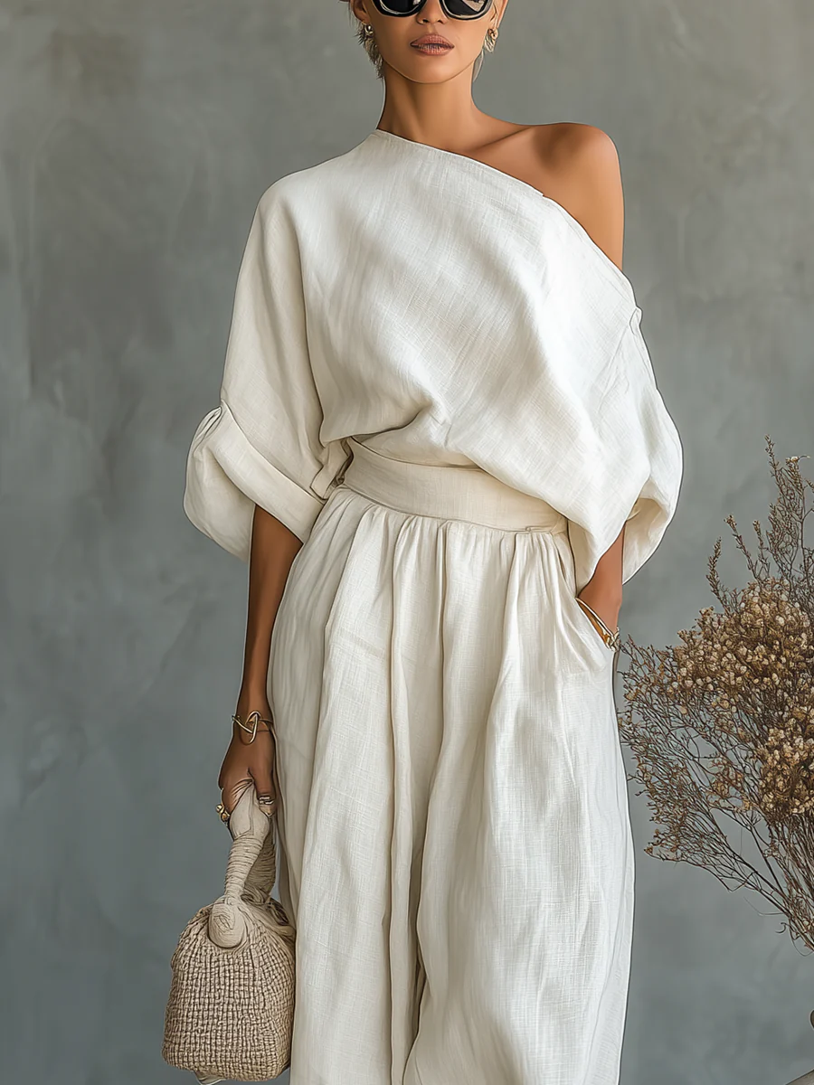Ariadna | Two-Piece Set with Off-the-Shoulder Design
