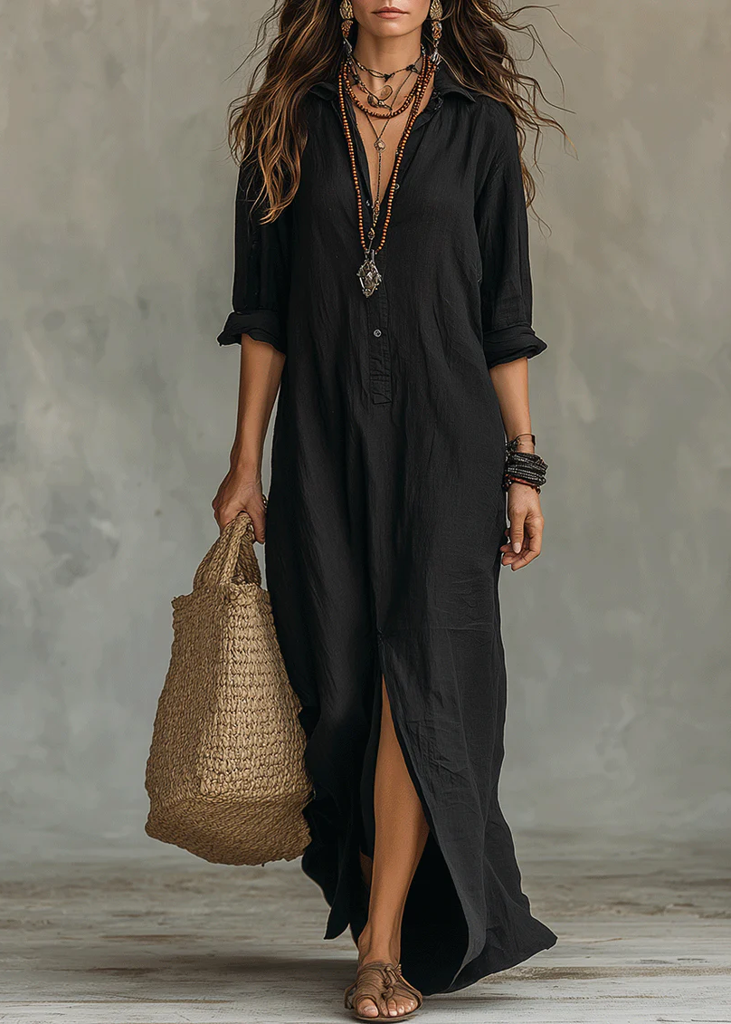 JUNE | STYLISH TUMMY COVERING BUTTON DRESS