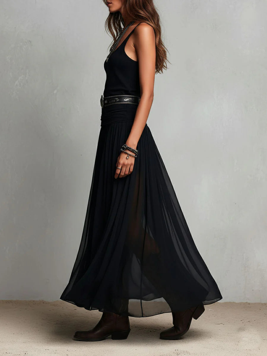 ALESSIA | TULLE SKIRT MAXI DRESS