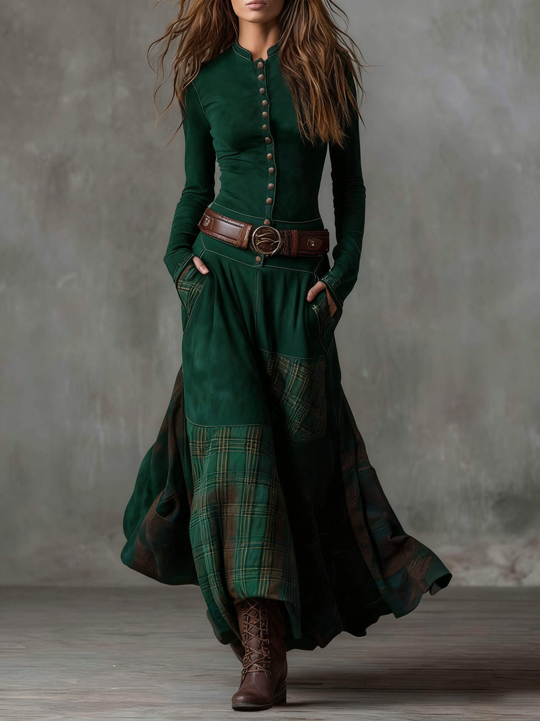 ROXY | ELEGANT TUMMY COVERING MAXI DRESS