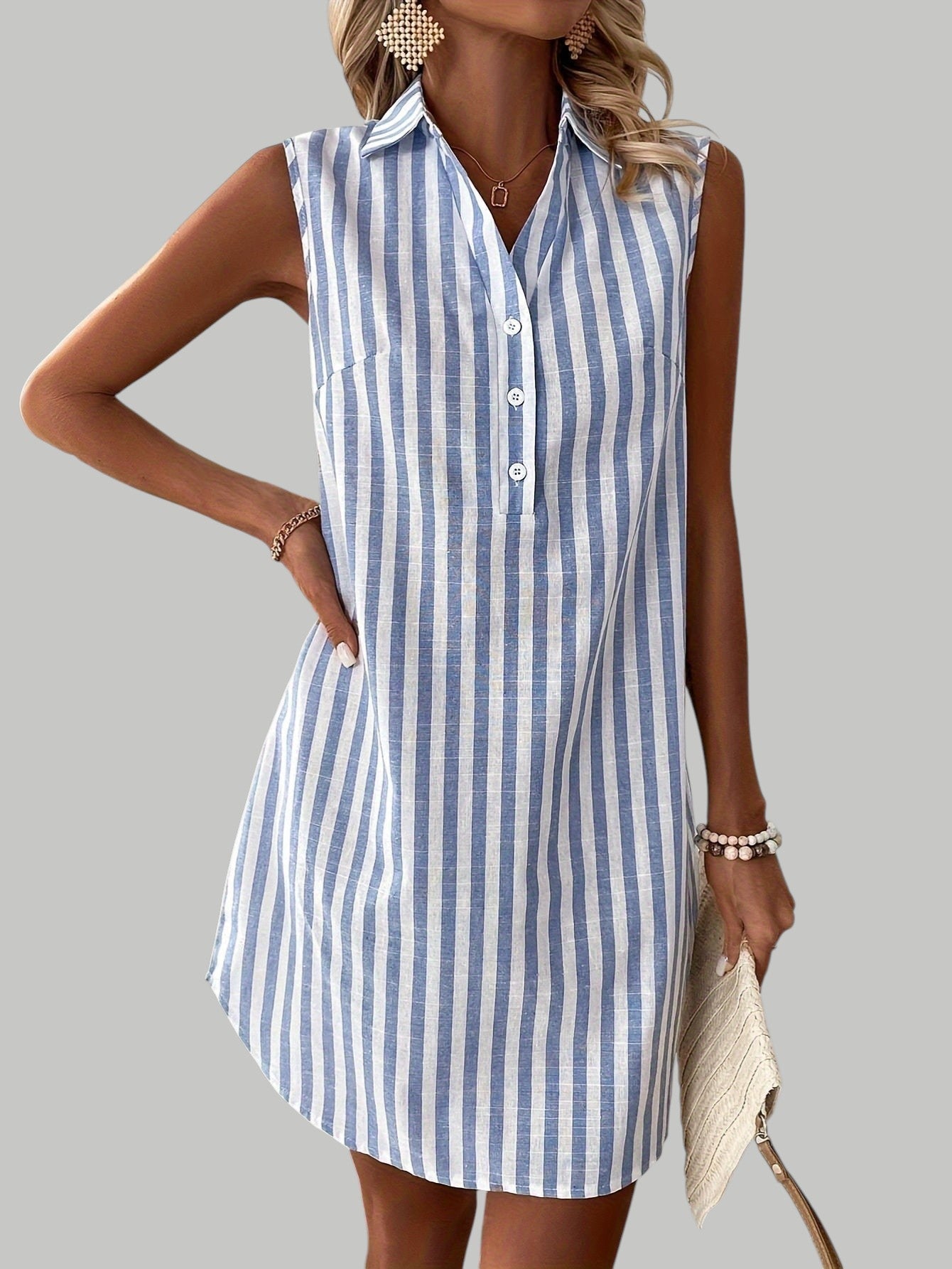 FRANCISCA | STRIPED SHIRT DRESS