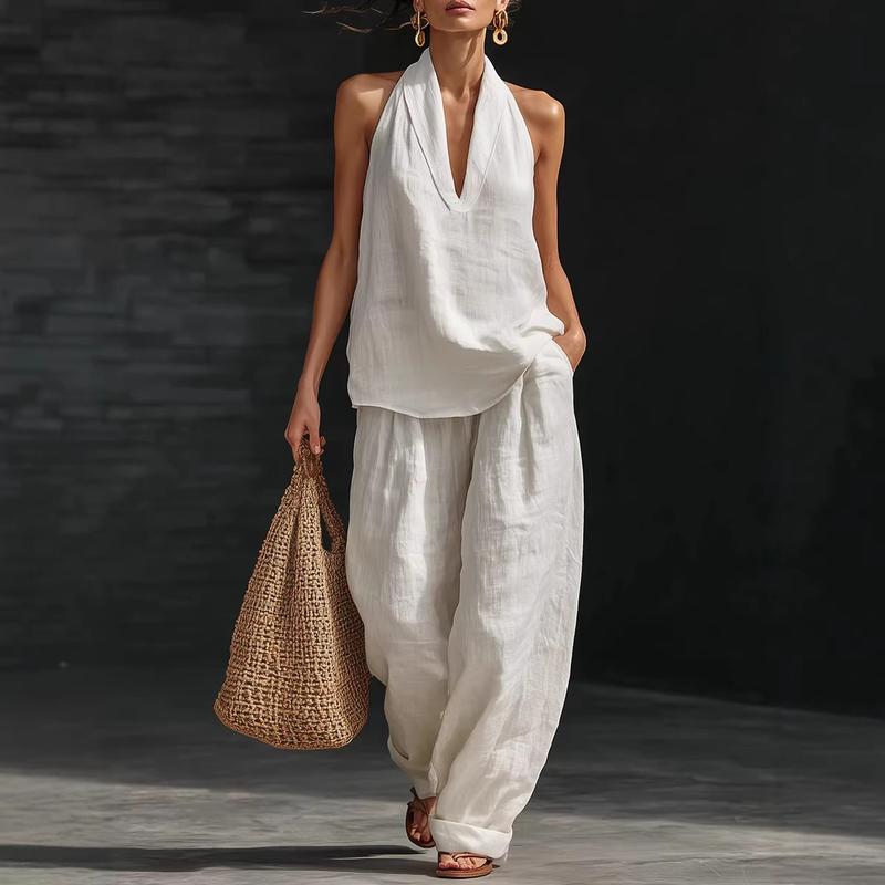 ANNIE | RELAXED HALTER TWO-PIECE SET