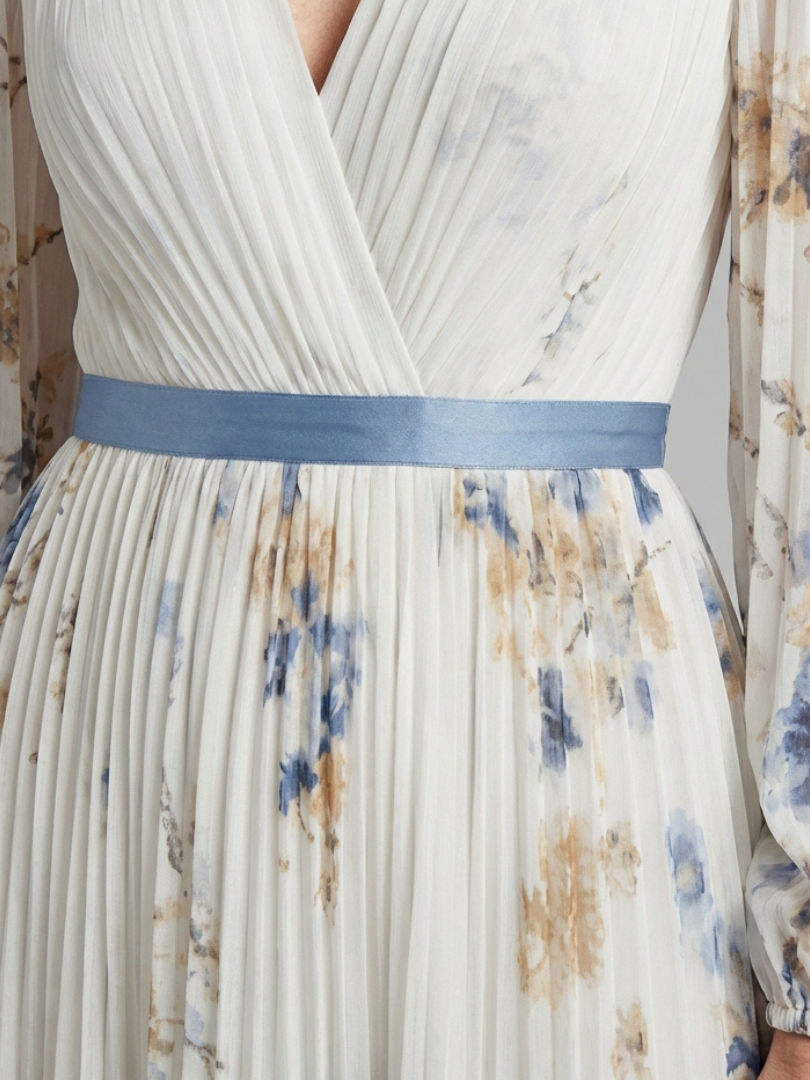 AURELIA | FLORAL MAXI DRESS WITH TUMMY COVERAGE