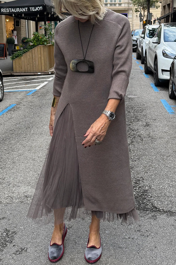 CARLY | ELEGANT TUMMY COVERING LAYERED DRESS