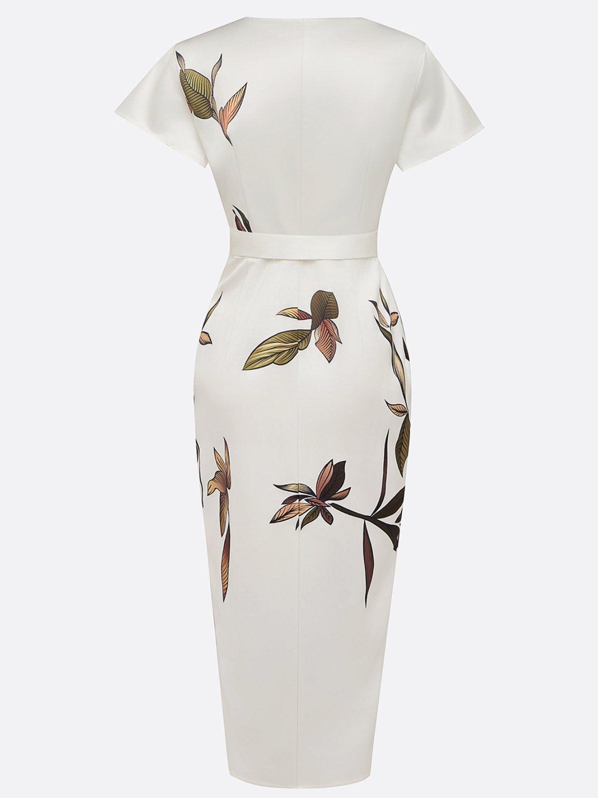 AURELIA | ELEGANT WRAP MIDI DRESS