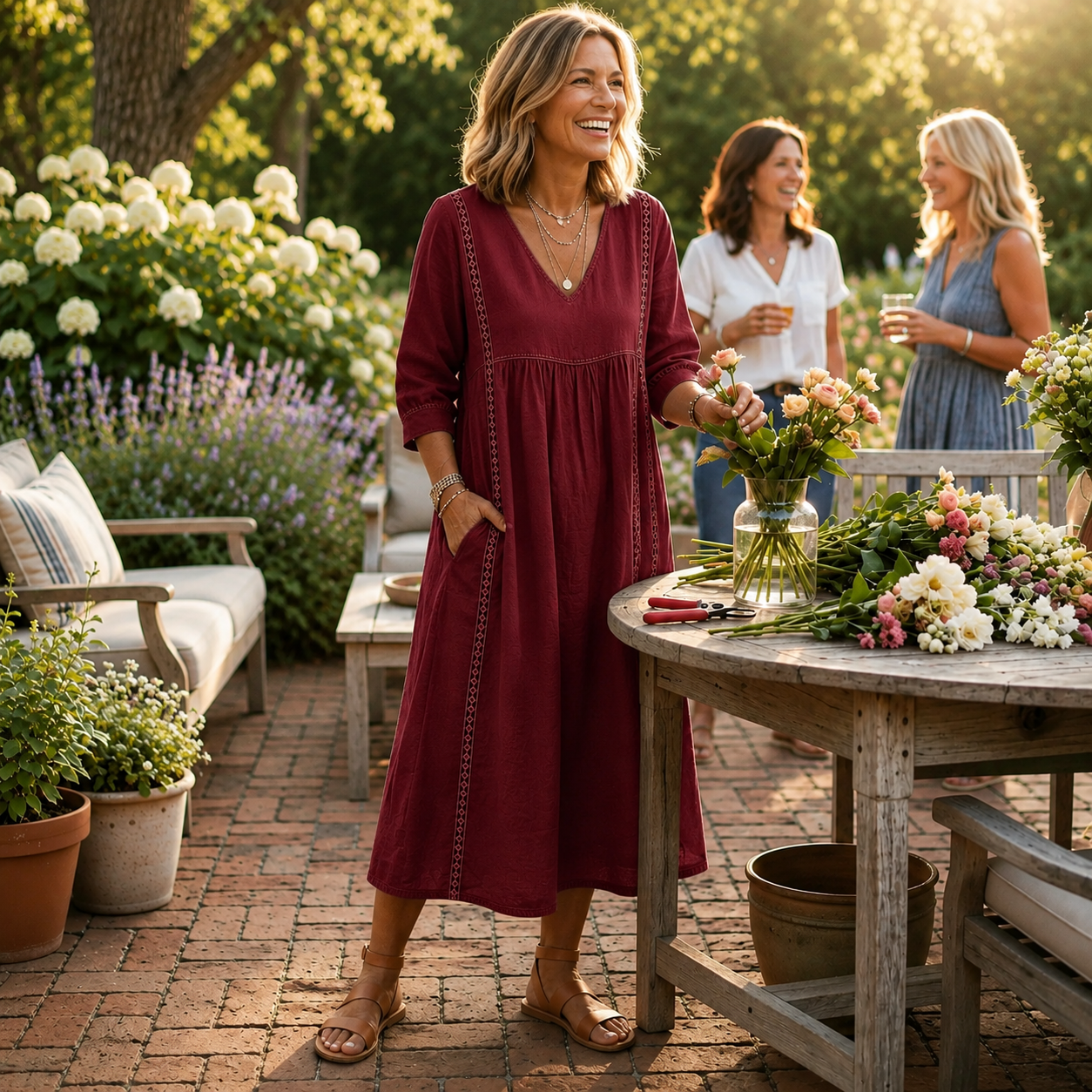 CARMEN | ELEGANT LIGHTWEIGHT MIDI DRESS