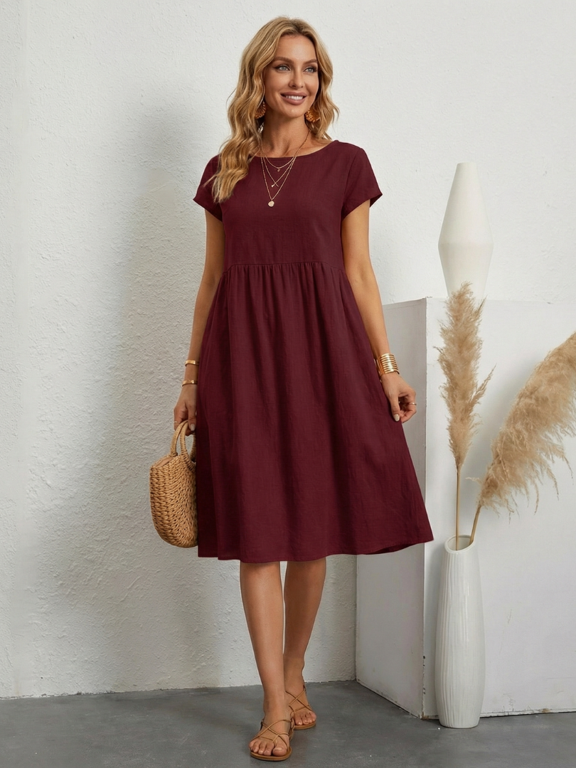 ELENI | STYLISH TUMMY COVERING POCKET DRESS