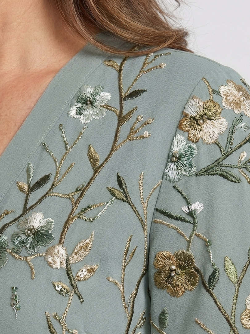 ELIZA | FLORAL MAXI DRESS WITH TUMMY COVERAGE
