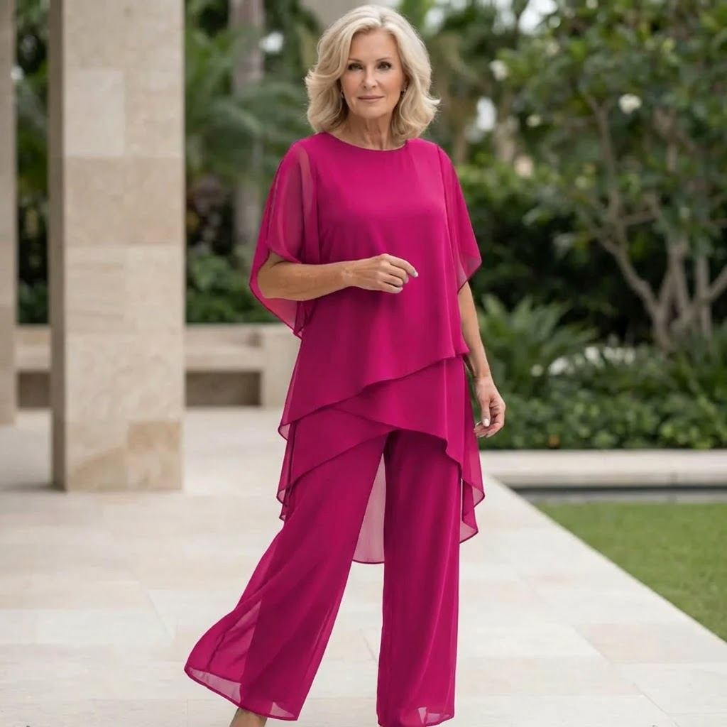 ELENE | ELEGANT FLOWING SET WITH TUMMY COVERAGE