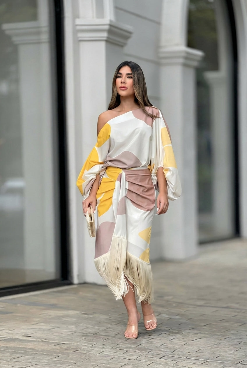 MARTINA | ELEGANT TUMMY COVERING FRINGE SET