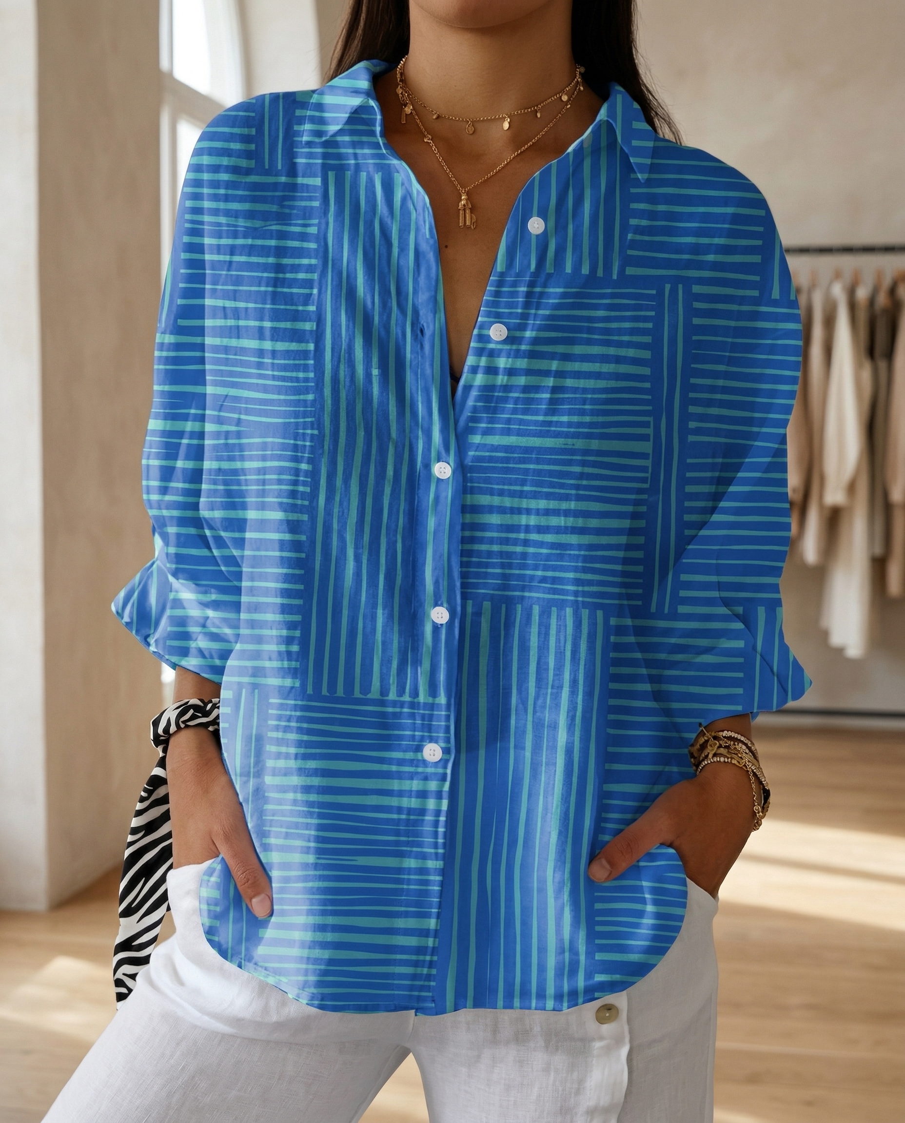 ELEANOR | FLOWY BLOUSE WITH TUMMY COVERAGE