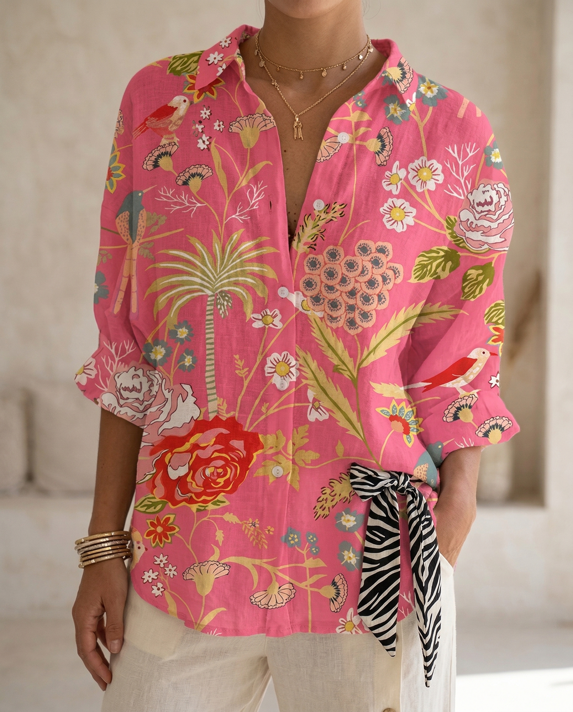 ELEANOR | FLOWY BLOUSE WITH TUMMY COVERAGE
