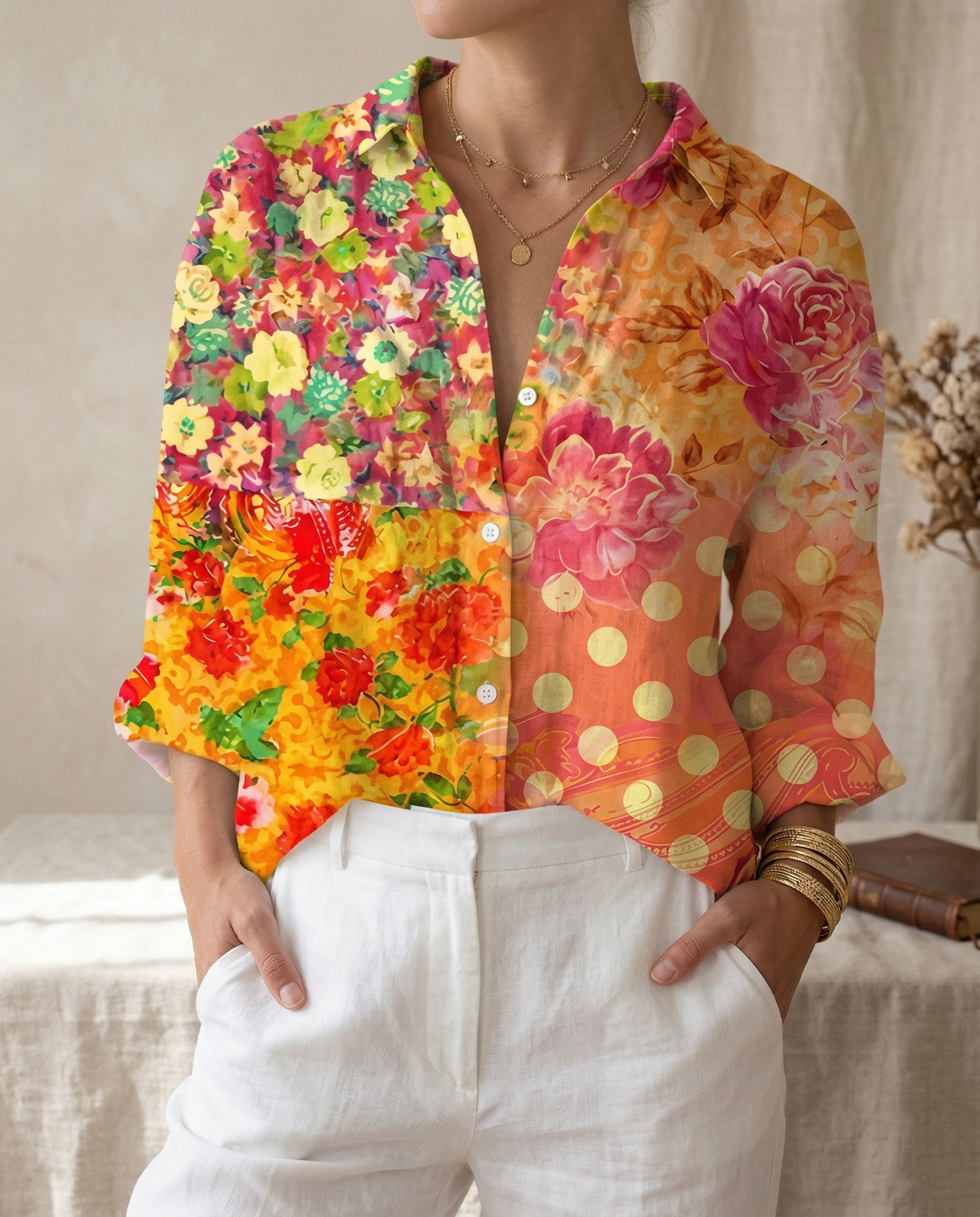 ELEANOR | FLOWY BLOUSE WITH TUMMY COVERAGE