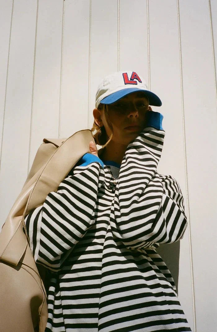 MANA | STRIPED OVERSIZED SWEATER