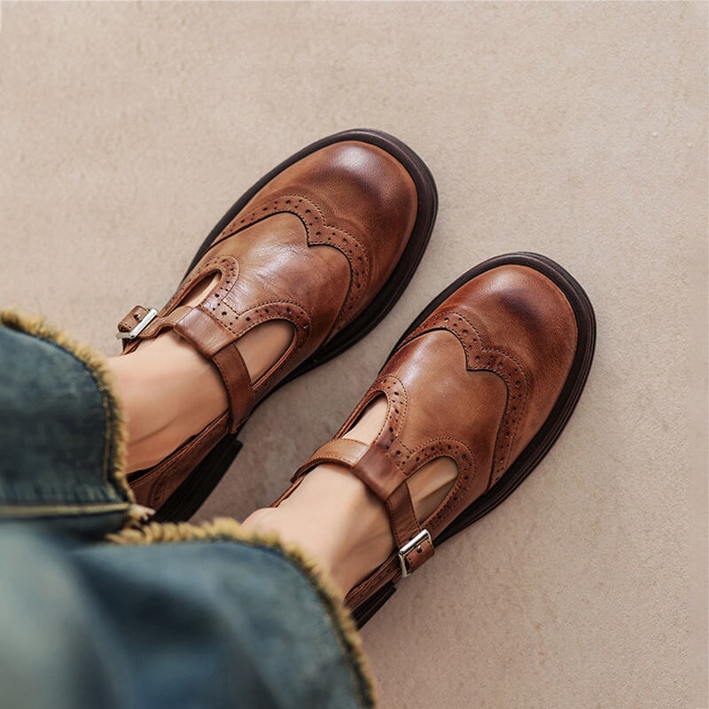 VIOLET | CLASSIC LEATHER MARY JANES