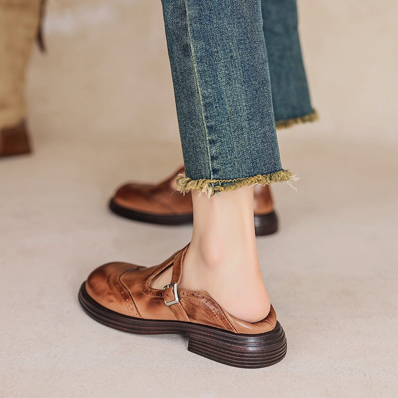 VIOLET | CLASSIC LEATHER MARY JANES