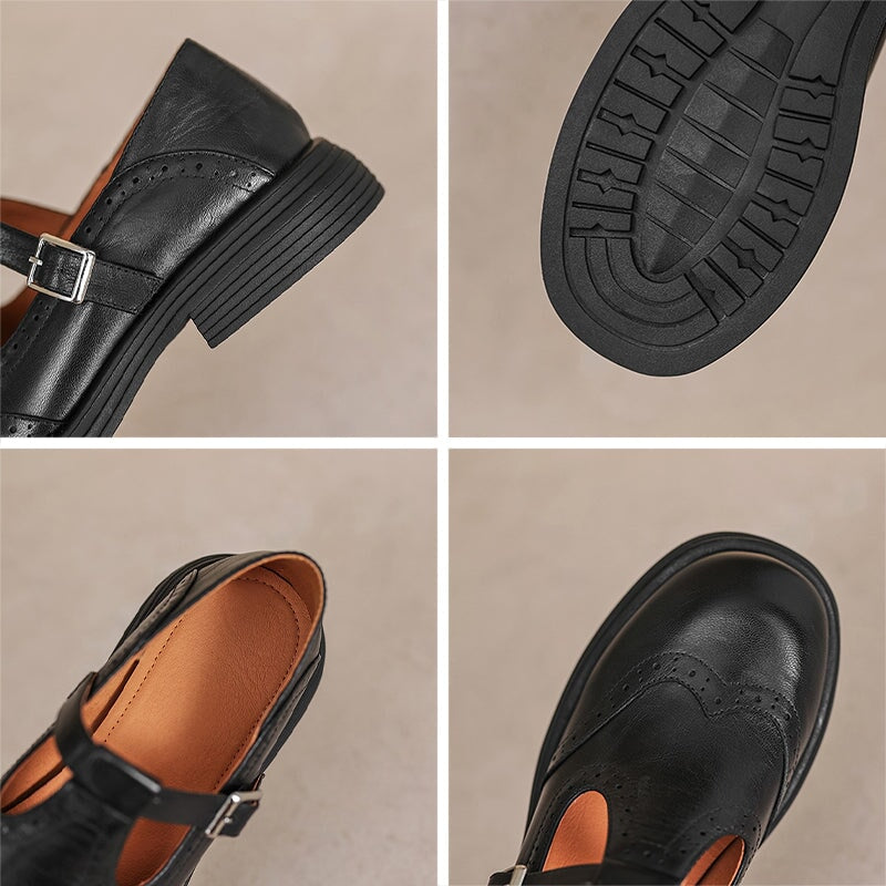 VIOLET | CLASSIC LEATHER MARY JANES
