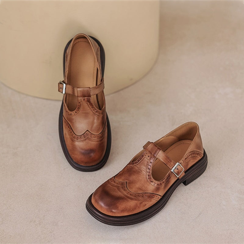 VIOLET | CLASSIC LEATHER MARY JANES