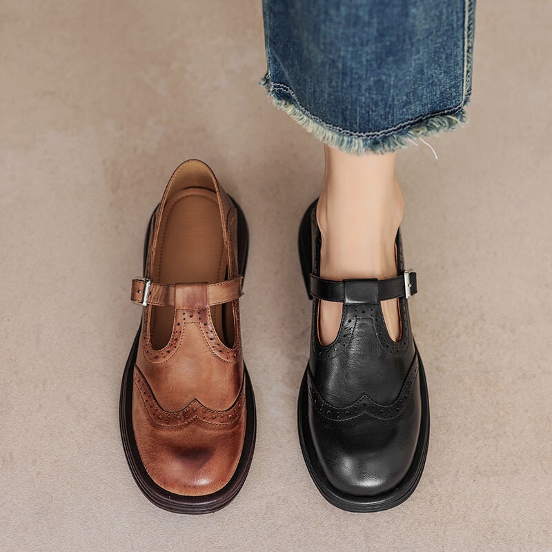 VIOLET | CLASSIC LEATHER MARY JANES