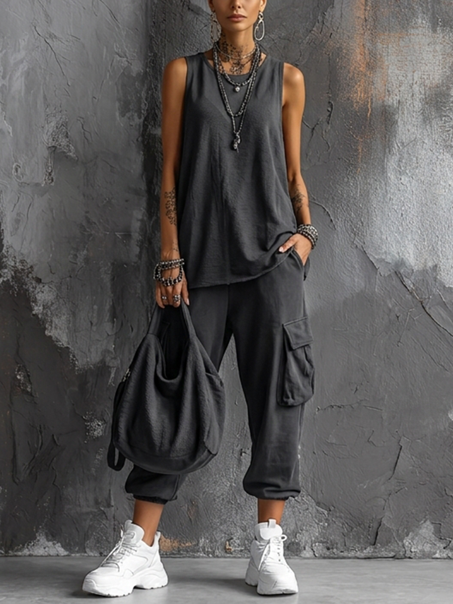 FARSIA | SOFT CASUAL SET WITH POCKETS