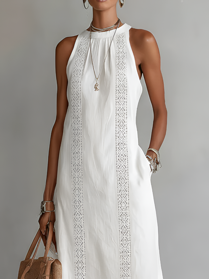 EVELYN | RELAXED MIDI DRESS WITH TUMMY COVERAGE
