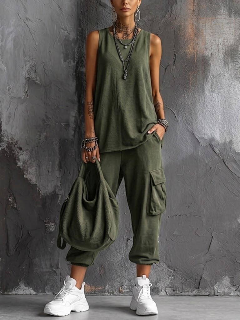 FARSIA | SOFT CASUAL SET WITH POCKETS