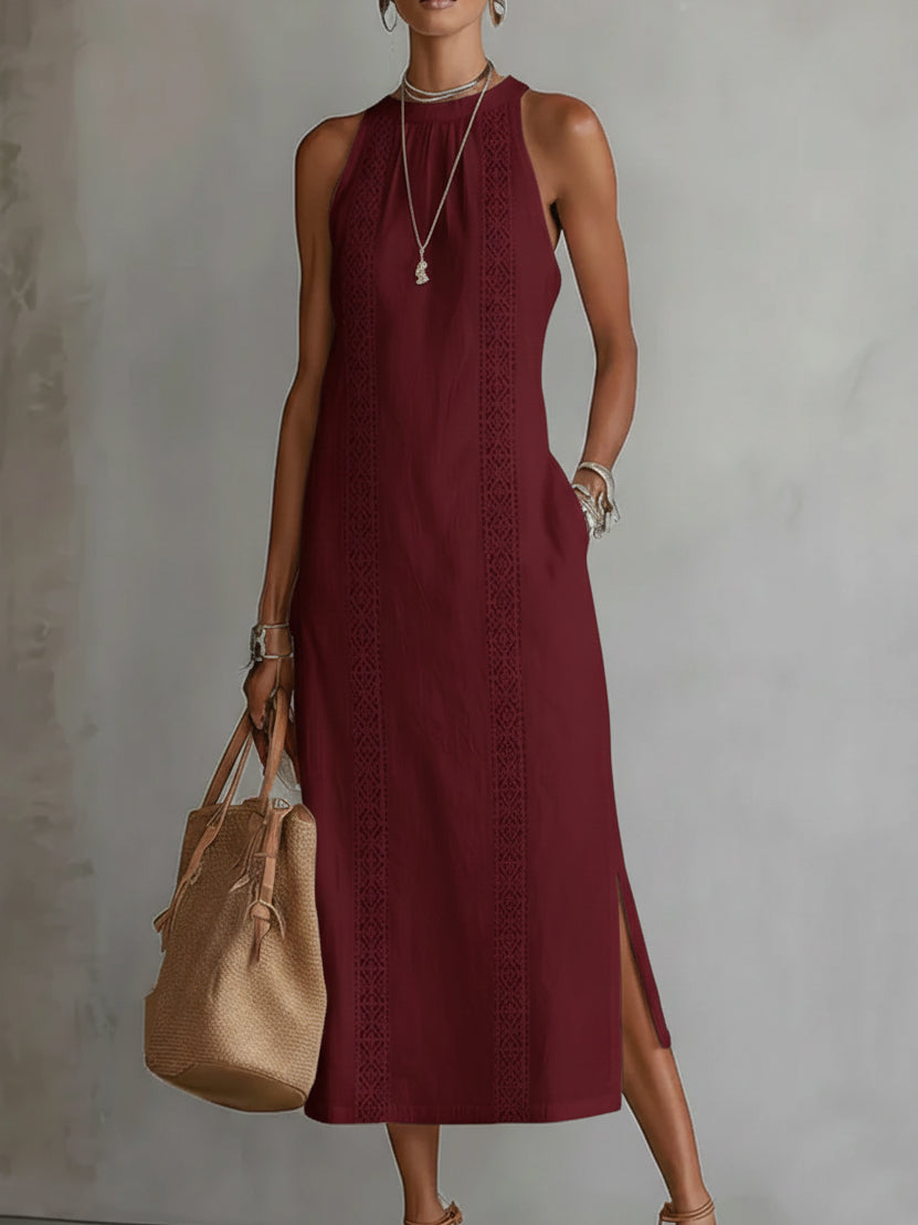 EVELYN | RELAXED MIDI DRESS WITH TUMMY COVERAGE