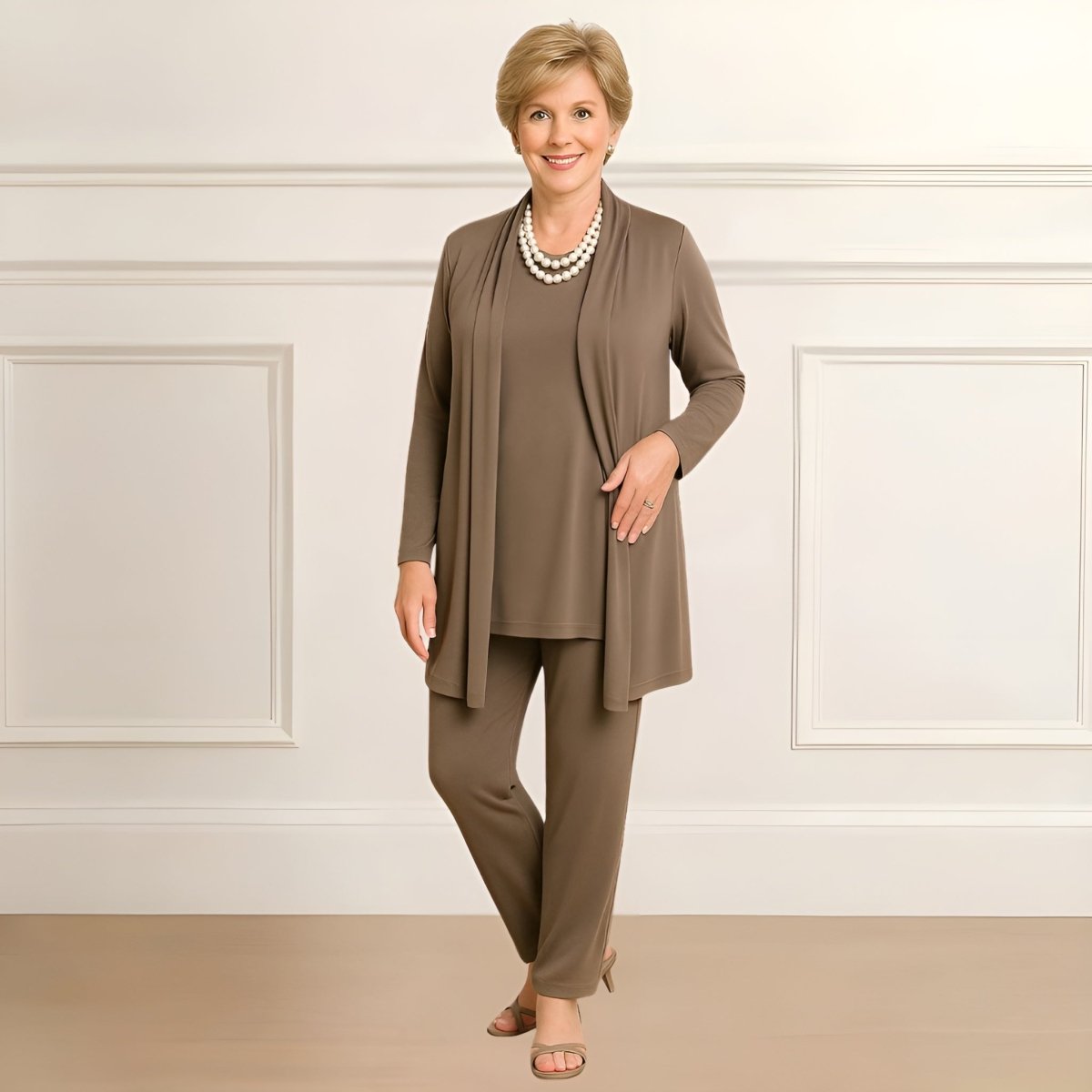 JOYCE | CARDIGAN, TOP & PANTS SET