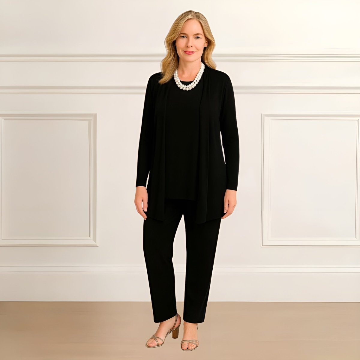 JOYCE | CARDIGAN, TOP & PANTS SET