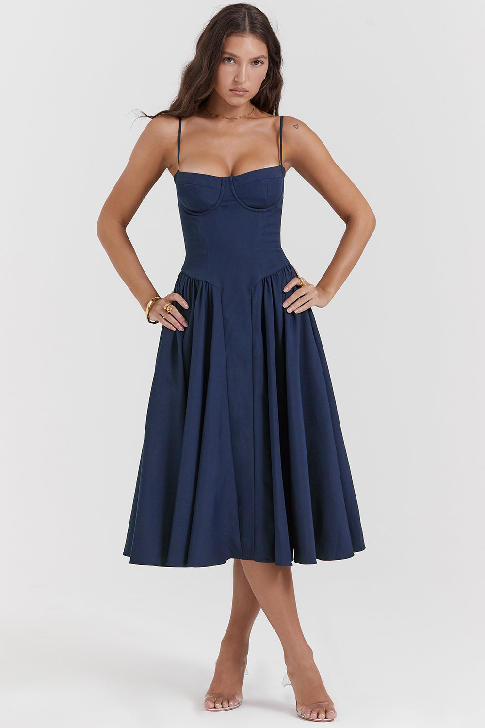 ROMA | ELEGANT CORSET MIDI DRESS